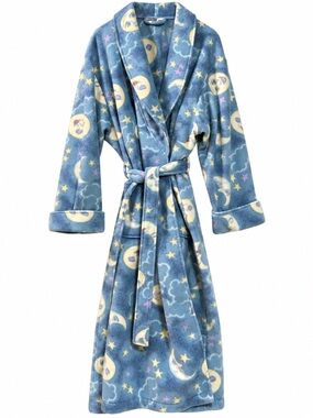 Cacique Lane Bryant Celestial Moon Stars Fleece Robe 22/24 NWOT